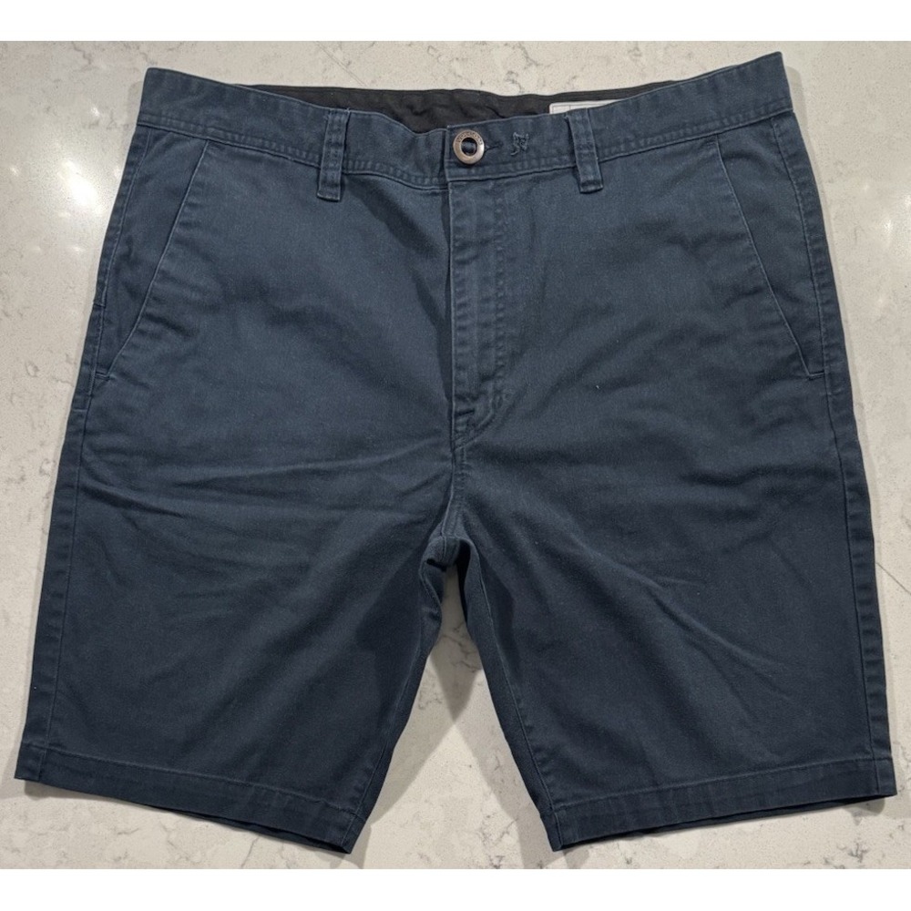 Volcom Mens Chino Shorts 36 Blue Skate Surf Streetwear Casual A0911601